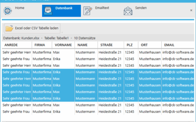 Newsletter mit Excel versenden