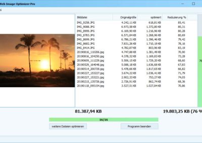 Web Image Optimizer Optimierung
