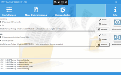 CK Software News und Blog 3 Datensicherung mit Easy Backup Builder